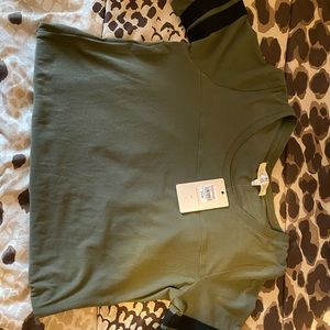 Army Green T-shirt Dress